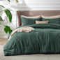 Bedsure Queen Size Comforter Sets, Beige Cationic Dyed Bedding Set 3 Pcs