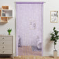 Door String Curtain Doorway Beads Curtains,Hanging Room Divider Beaded Decor Hippie Glitter Fringe Panel Closet Window Doors Sequin Sheer Boho Doors Tassel (Silver)