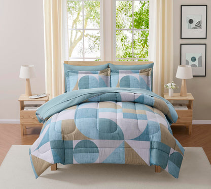 Full Size Comforter Set with Sheets - 7-Piece Bedding Collection - 1 Comforter, 1 Fitted Sheet, 1 Flat, 4 Pillowcases - Deep Pocket - Soft & Breathable Premium Quality - Ideal for All Seasons, Gray