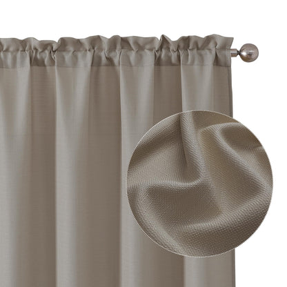 Chyhomenyc 2 Panels White Kitchen Curtains 36 Inch Length Tier Curtain