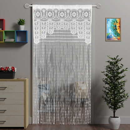 Lace Door String Curtain for Doorways，Bohemian Curtains Window Wall Closet Bedroom Kitchen Hippie Hanging Panels Boho Room Divider