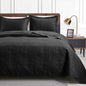 Love's cabin Quilts for Queen Bed Blue Bedspreads - Soft Bed Summer Lightweight Bedspread Comforter - Modern Style Coin Pattern Coverlet for All Season - 3 Pieces (1 Quilt, 2 Pillow Shams)