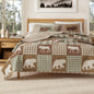 Great Bay Home Lodge Quilt Set - 3-Piece Full/Queen Size Rustic Bedding Set - Lightweight, All-Season, Reversible Bedspread (Lodge Trees)