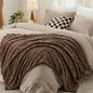 Bedsure Queen Bedding Set -5 Pieces Boho Comforter Sets Queen Size with Checkered Throw Blanket, Decorative Pillow, Lightwight Bedding for All Season, Fluffy Soft Bedding Set, Linen Beige Brown