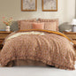 BLOOMHAVEN Queen Comforter Set-7 Pieces Ruffle Bedding with Floral Sheet