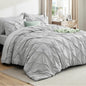 Bedsure 7-Piece King Size Comforter Set & Sheets, Grey King Bedding
