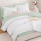 Andency Floral Full Comforter Set, 7 Pieces Cute Blue Coquette Bedding