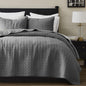 palassio Beige 100% Cotton Quilt Queen Size Bedding Sets with 2 Pillow Shams, Textured Lightweight Soft Bedspread Shabby Chic Coverlet, Neutral Quilted Comforter Bed Cover for All Season, 3 Pieces