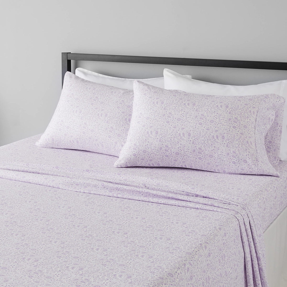 Amazon Basics Lightweight Super Soft Easy Care Breathable Microfiber 4 Piece Bed Sheets Set with 14-Inch Deep Pockets, Full, Navy Blue, Solid