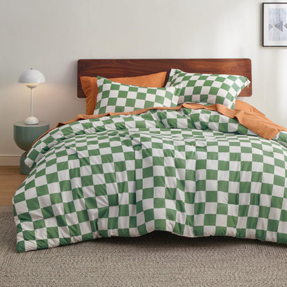 Bedsure Floral Queen Comforter Set, White Soft & Fluffy Fall Bedding 3 Pcs