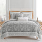 Levtex Home Adare Taupe Reversible King/Cal King Quilt Set (106x92in) and 2 Pillow Shams (36x20in) - Floral Bedding - Taupe White - Cotton King Size Quilt Bedding Set - Lightweight, Soft, Pre-Washed