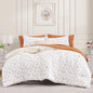 Andency Floral Full Comforter Set, 7 Pieces Cute Blue Coquette Bedding