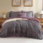 BLOOMHAVEN Queen Comforter Set-7 Pieces Ruffle Bedding with Floral Sheet
