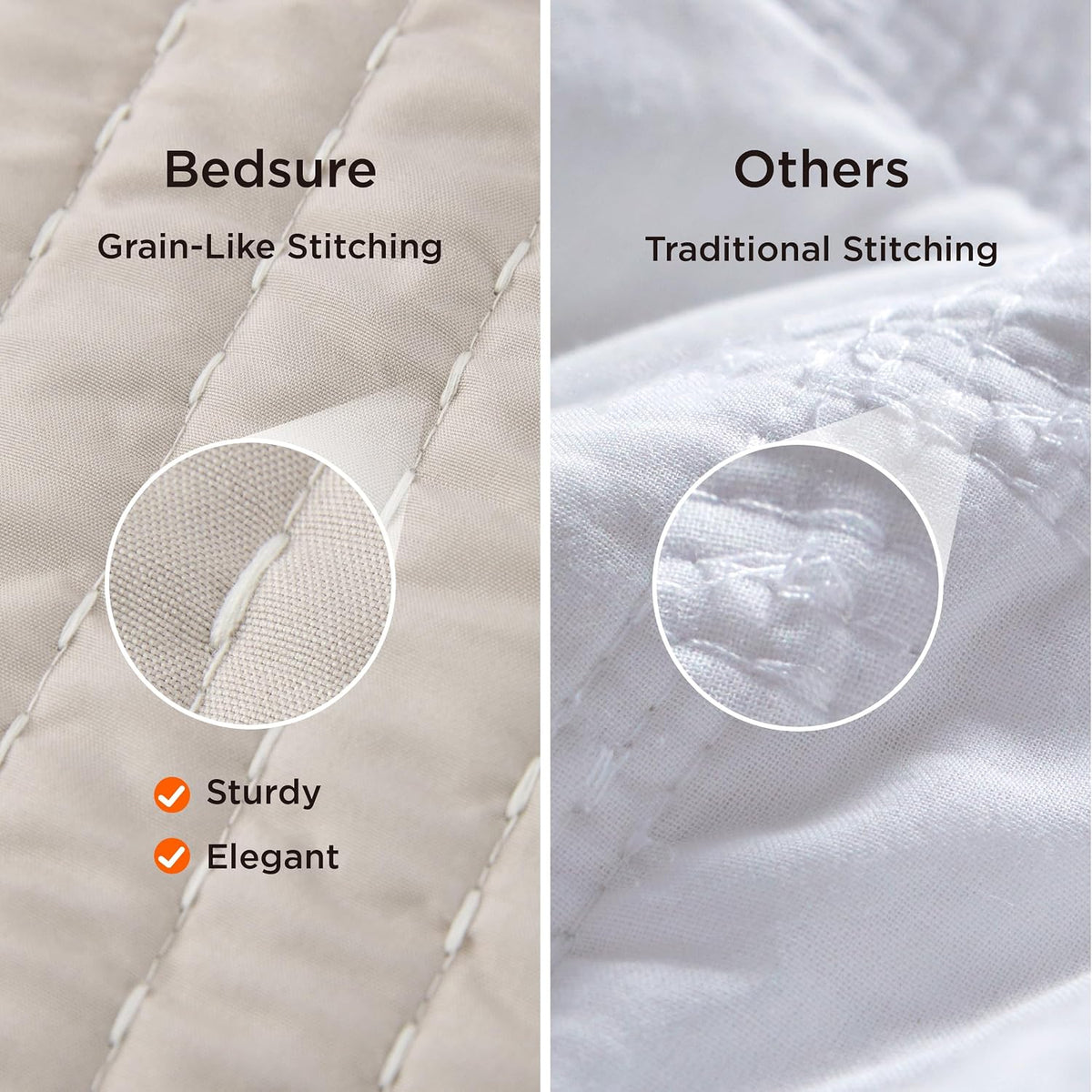 Bedsure Quilts Queen Size - Queen Quilt Bedding Set Bedspread Coverlet Comforter, Lightweight Neutral Striped Bedding, 3-Piece Set with 90"x96" Coverlet & 2 Pillow Shams, All-Season Soft Microfiber