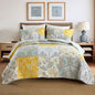 Secgo Queen Comforter Set for Bed - 100% Cotton Quilts Queen Size, Green, Sage Bedspreads (90 * 98 Inch) with 2 Pillow Shams, Patchwork Reversible Lightweight Bedding
