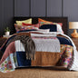 Secgo Queen Comforter Set for Bed - 100% Cotton Quilts Queen Size, Green, Sage Bedspreads (90 * 98 Inch) with 2 Pillow Shams, Patchwork Reversible Lightweight Bedding