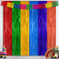 2 Pack Glitter Pink Backdrop, 3.28 FT x 7.05 FT Birthday Party Decorations, Laser Pink Fringe Curtains Foil Streamer Tinsel, Pink Curtains Photo Backdrop Happy Birthday Valentines Day Backdrop