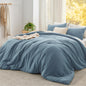 Bedsure Queen Comforter Set Prewashed Soft Bedding Set 3Pcs White 90"x90"