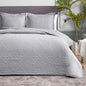 Hansleep Queen Quilt White Quilts Queen Size 3 Pieces (1 Quilt, 2 Shams)