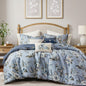 Madison Park Reversible Vintage Floral Comforter Set, 7PC King Bedding Set