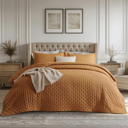 Bedsure Quilts Queen Size - Lightweight Comforter Queen Size for Summer, Bright White Bedspread Quilt with Clover Pattern, Soft Ultrasonic Coverlet, Modern All-Season Bedding, 90 x 96 Inches