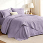 Love's cabin Quilts for Queen Bed Blue Bedspreads - Soft Bed Summer Lightweight Bedspread Comforter - Modern Style Coin Pattern Coverlet for All Season - 3 Pieces (1 Quilt, 2 Pillow Shams)