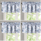 H.VERSAILTEX Blackout Curtain Valances for Kitchen Window/Living Room/Bathroom Privacy Added Rod Pocket Home Decoration Winow Valance, 52" W x 18" L, Floral in Sage and Brown