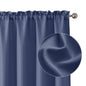 Chyhomenyc 2 Panels White Kitchen Curtains 36 Inch Length Tier Curtain