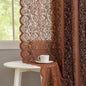 ALIGOGO Short White Lace Kitchen Curtains 36 Length 2 Panels W26 x L36 Inch