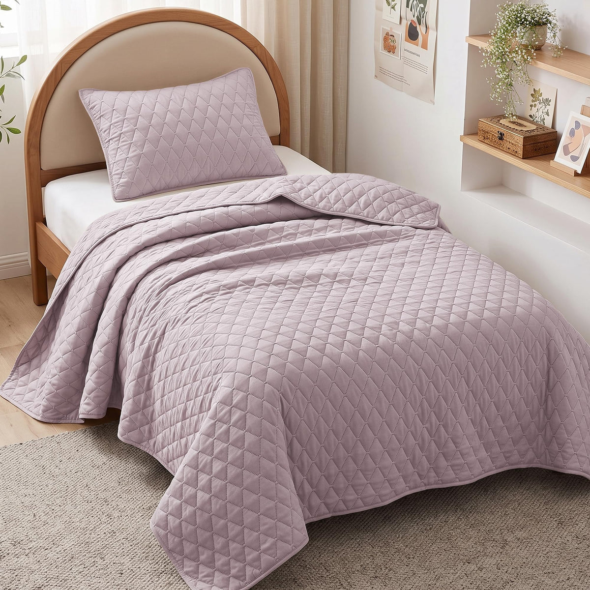 Exclusivo Mezcla Reversible Full Queen Quilt Bedding Set, Grey
