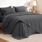Love's cabin Quilts for Queen Bed Blue Bedspreads - Soft Bed Summer Lightweight Bedspread Comforter - Modern Style Coin Pattern Coverlet for All Season - 3 Pieces (1 Quilt, 2 Pillow Shams)