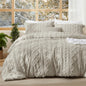 Bedsure Tufted Boho Comforter Set King, Bedroom Decor Bedding Set Beige