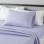 Amazon Basics Lightweight Super Soft Easy Care Breathable Microfiber 4 Piece Bed Sheets Set with 14-Inch Deep Pockets, Full, Navy Blue, Solid