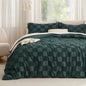 Bedsure Comforters Queen Set Boho, Vintage Plaid Bedding Set Beige 3 Pcs