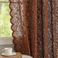ALIGOGO Short White Lace Kitchen Curtains 36 Length 2 Panels W26 x L36 Inch