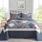 Travan 3-Piece Quilt Set Quilted Bedspread Lightweight Coverlet Set Garden Style Floral Printed Oversized Quilted Bedding Set with Shams for All Season, Exquisite, King Size