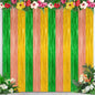 2 Pack Glitter Pink Backdrop, 3.28 FT x 7.05 FT Birthday Party Decorations, Laser Pink Fringe Curtains Foil Streamer Tinsel, Pink Curtains Photo Backdrop Happy Birthday Valentines Day Backdrop
