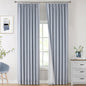 Vision Home Natural Pinch Pleated Full Blackout Curtains Linen Blended Room Darkening Window Curtains 95 inch for Living Room Bedroom Thermal Insulated Pinch Pleat Drapes with Hooks 2 Panel 40"Wx95"L