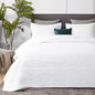 Hansleep Queen Quilt White Quilts Queen Size 3 Pieces (1 Quilt, 2 Shams)