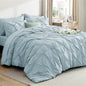 Bedsure 7-Piece King Size Comforter Set & Sheets, Grey King Bedding