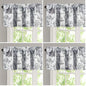 H.VERSAILTEX Blackout Curtain Valances for Kitchen Window/Living Room/Bathroom Privacy Added Rod Pocket Home Decoration Winow Valance, 52" W x 18" L, Floral in Sage and Brown