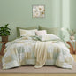 Oli Anderson Queen Comforter Set, 7 Pieces Bed in a Bag, Light Green