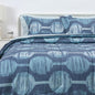 Amazon Basics 5-Piece Lightweight Microfiber Comforter Set with Sheets, Bed-in-a-Bag, Gray Calvin Striped Bedding, Twin/Twin XL