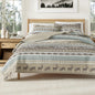 Great Bay Home Lodge Quilt Set - 3-Piece Full/Queen Size Rustic Bedding Set - Lightweight, All-Season, Reversible Bedspread (Lodge Trees)