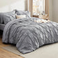 Bedsure 7-Piece Queen Bedding Comforter Set & Sheet Set, Grey Bed in a Bag