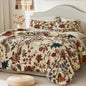 Litanika Floral Black King Comforter Set-7 Piece Botanical Birds Bedding
