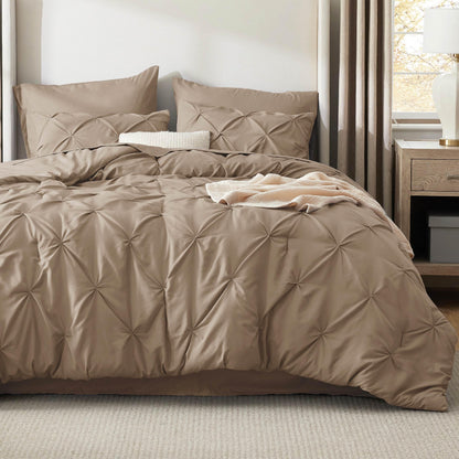 Bedsure 7-Piece King Size Comforter Set & Sheets, Grey King Bedding