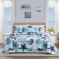 Tritard 3 Piece Coastal Quilt Sets Full/Queen Size Bedding Set, Blue