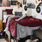 Bedsure Queen Bed in a Bag Reversible Bed Set 7 Pieces Grey/Light Grey