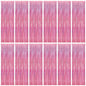 2 Pack Glitter Pink Backdrop, 3.28 FT x 7.05 FT Birthday Party Decorations, Laser Pink Fringe Curtains Foil Streamer Tinsel, Pink Curtains Photo Backdrop Happy Birthday Valentines Day Backdrop